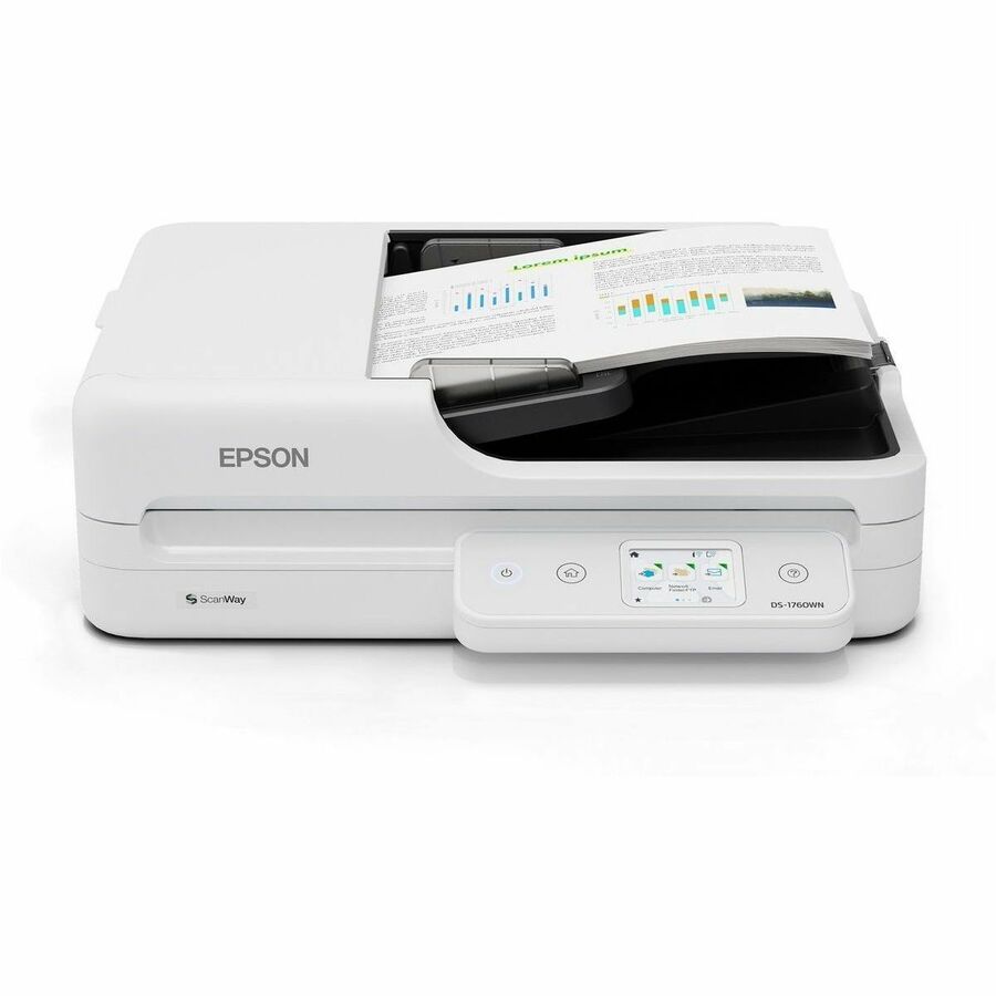 Epson DS-1760WN Flatbed Color Duplex Document Scanner with Wireless and Ethernet Connectivity