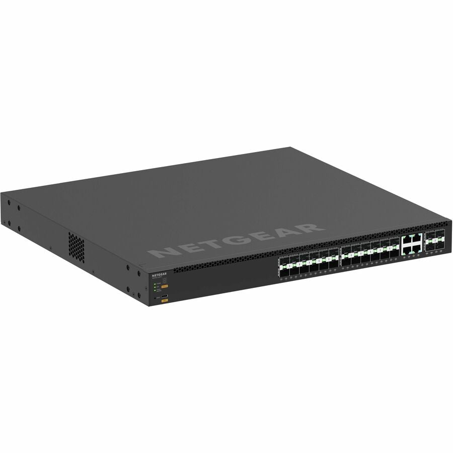 Netgear AV Line M4350-24F4X Ethernet Switch – 24 Port Gigabit and 10G Uplinks with Optical Fiber Support