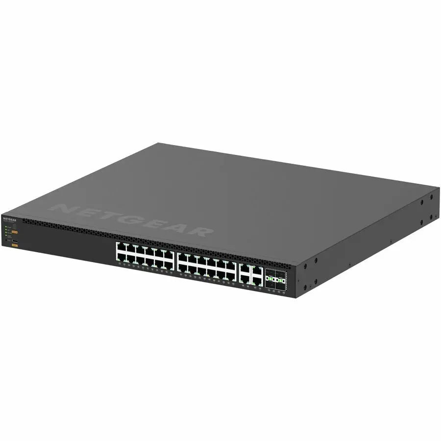 Netgear AV Line M4350-24M4X4V Ethernet Switch – Enterprise-Grade 28-Port Rack-Mountable Network Switch with Layer 3 Support and Optical Fiber Compatibility