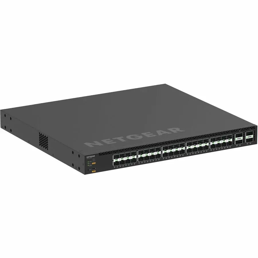 Netgear AV Line M4350-40F4C Ethernet Switch – Enterprise-Class 100G/25G Uplinks with Redundant Power and Advanced Management