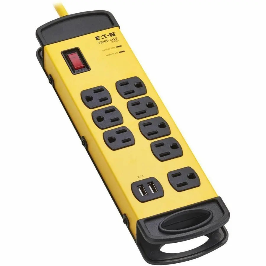 Eaton Tripp Lite Series TLM825USB 8-Outlets Industrial Surge Protector with USB Charging and 25 ft Cord