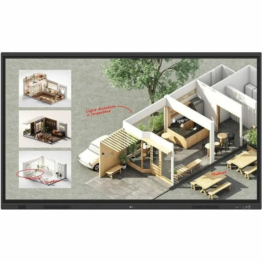 LG CreateBoard 65TR3DQ-B Collaboration Display – Interactive Whiteboard for Teams and Education