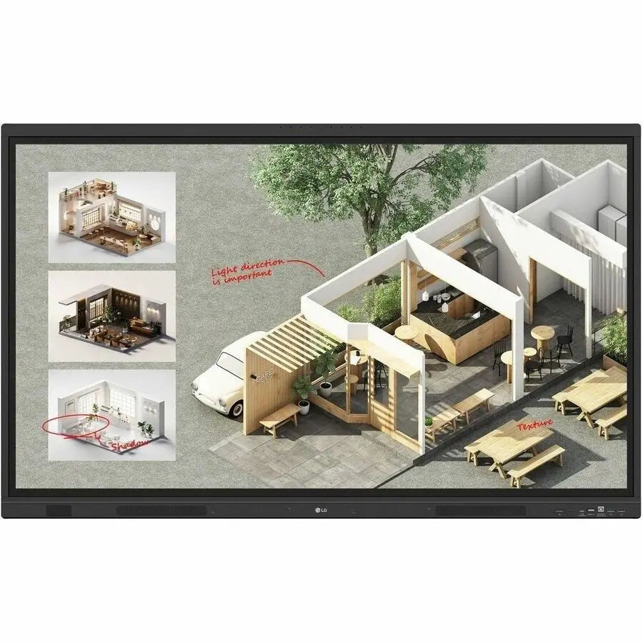 LG CreateBoard 55TR3DQ-B Collaboration Display - Interactive 55-Inch Touch Screen with Wireless Sharing and Educational Tools