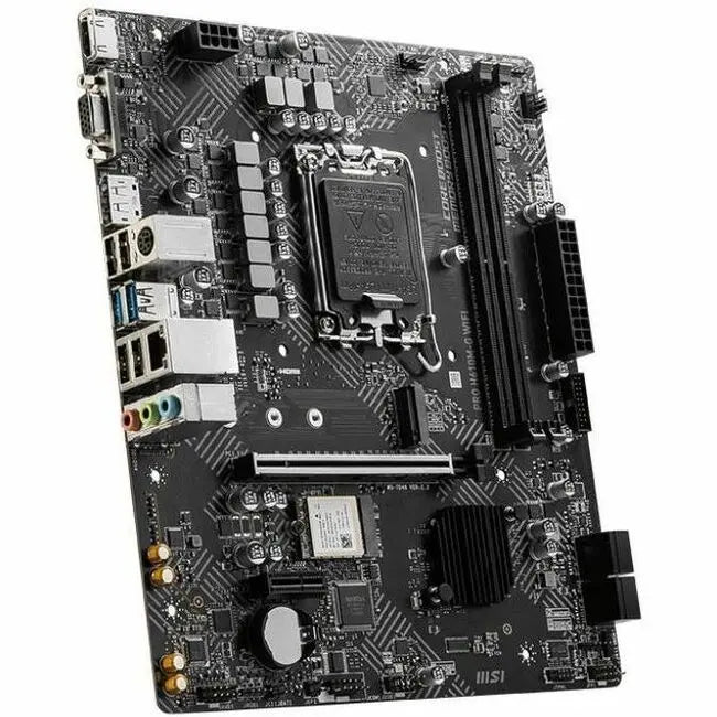 MSI PRO H610M-G WIFI Gaming Desktop Motherboard with Intel LGA 1700 Socket and Wi-Fi 6E