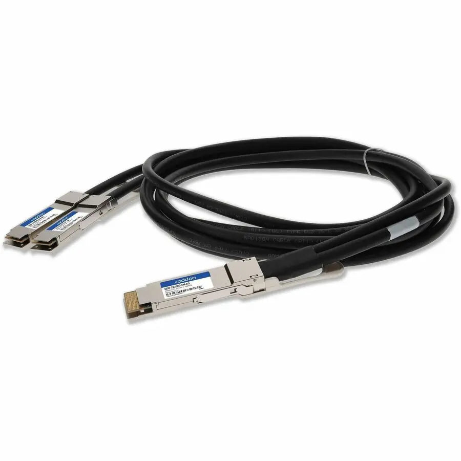 AddOn Juniper QDD-2X200G-2M-AO 400GBase-CU QSFP-DD to 2xQSFP56 200G Passive Copper Direct Attach Cable