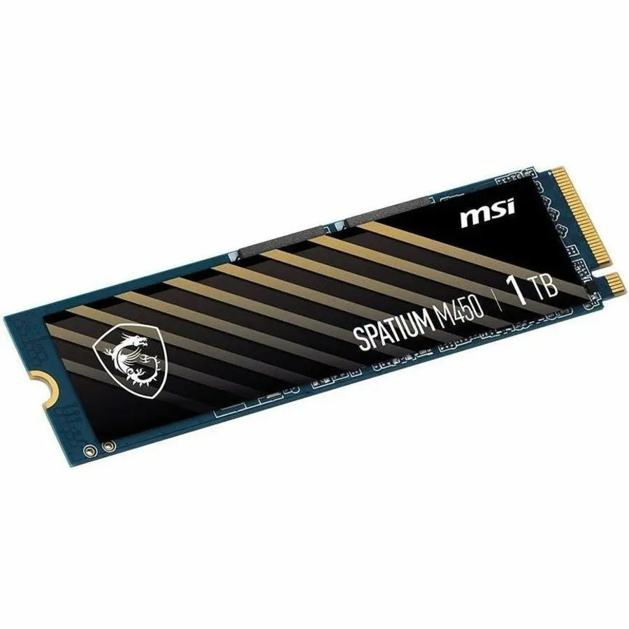 MSI SPATIUM M450 1TB NVMe M.2 SSD - PCIe Gen4 x4 Performance for Gaming and Work