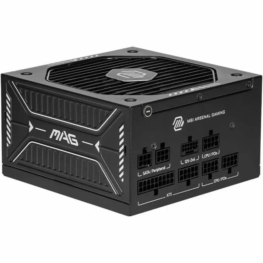 MSI MAG 750W Power Supply with 80 Plus Gold Certification and Quiet Operation