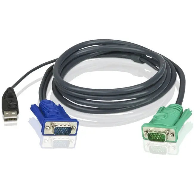 ATEN Technology Inc USB KVM Cable Part Number 2L-5203U for High-Resolution Video and Device Management
