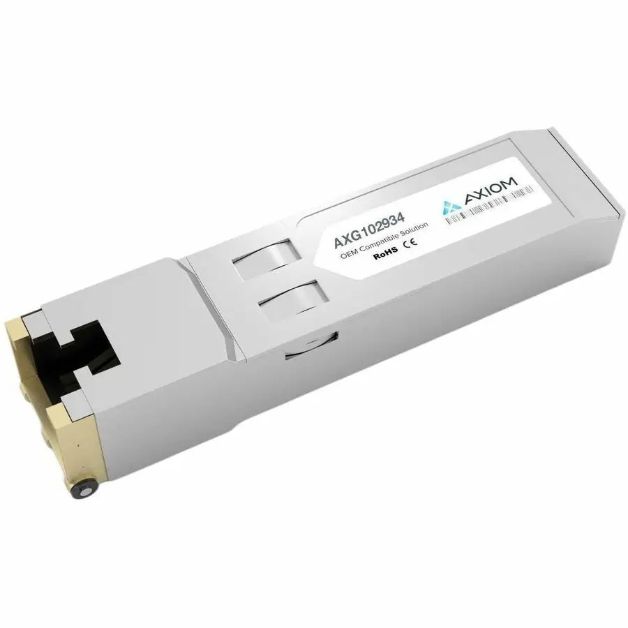 Axiom AXG102934 10GBASE-T SFP+ Transceiver Module for High-Speed Ethernet Connectivity