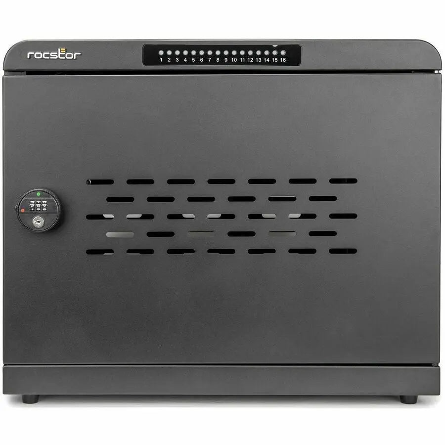 Rocstor Volt UC16 USB-C 16-Device Charging Station Cabinet with Remote Monitoring