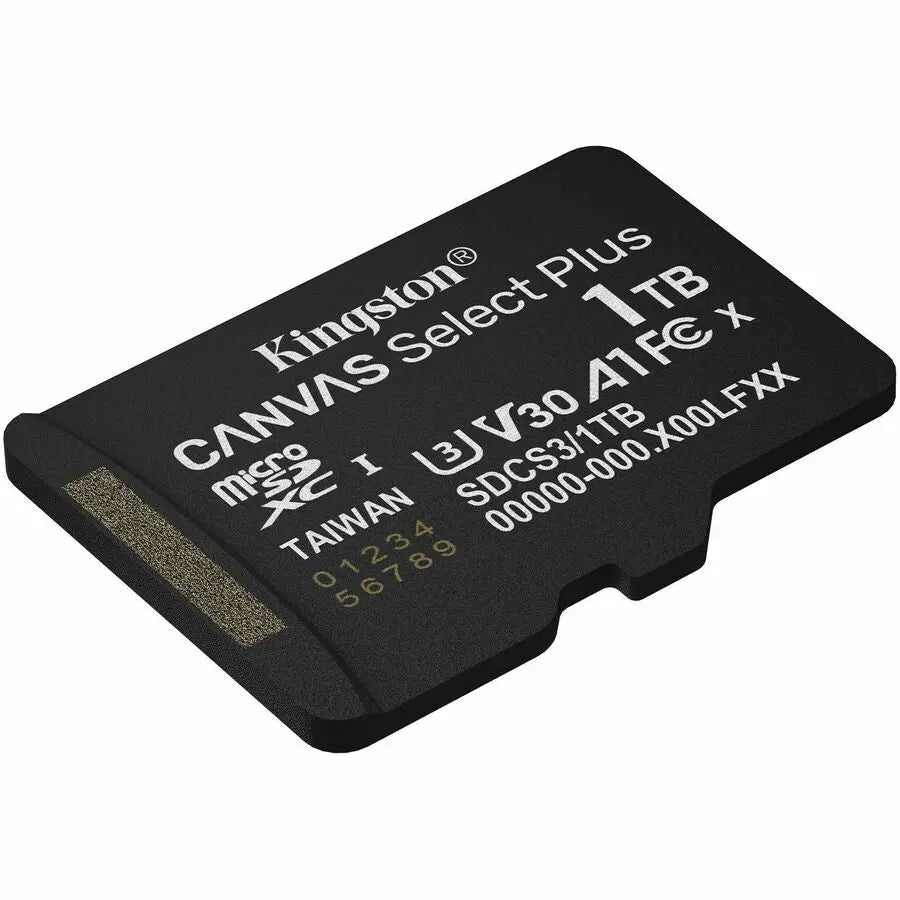 Kingston Canvas Select Plus 1TB microSDXC Card – High-Speed Storage for Android Devices and Cameras