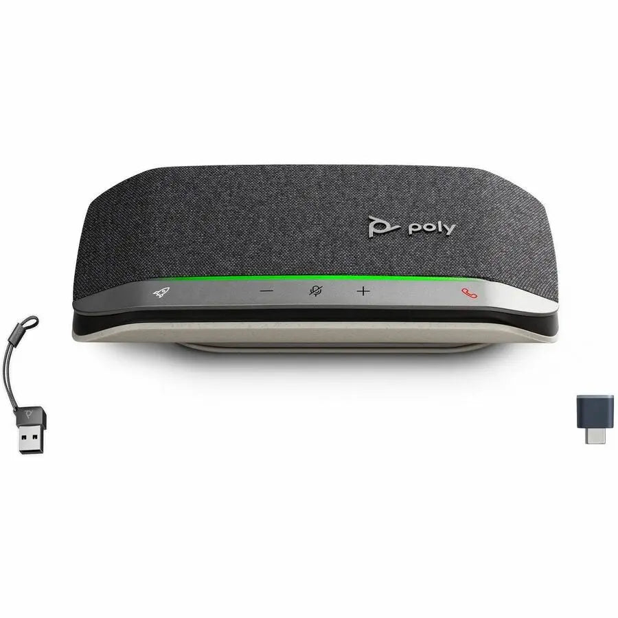 Poly Sync 20+ Portable Bluetooth & USB Conference Speakerphone with Full-Duplex Audio and Up to 20 Hours Battery Life
