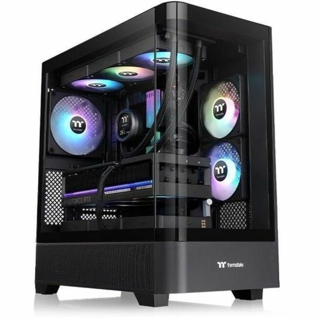 Thermaltake View 290 TG ARGB Mid Tower Gaming Computer Case with Tempered Glass Panels and ARGB Fans