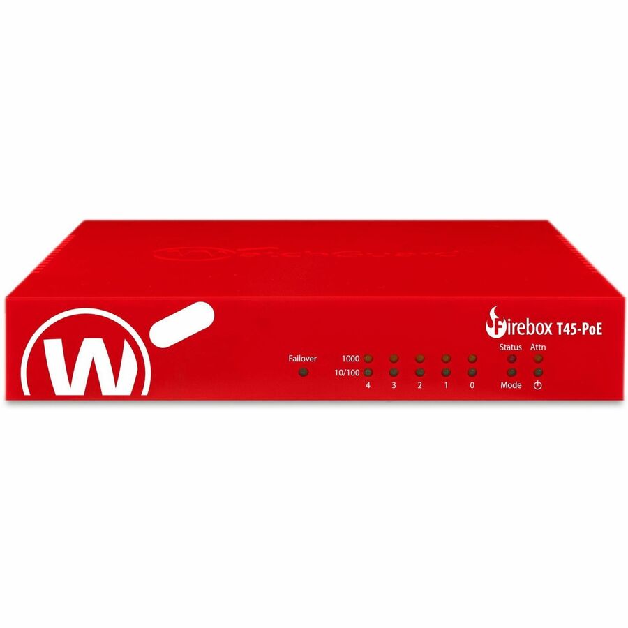 WatchGuard Firebox T45-PoE Network Security Firewall Appliance for Small Office and Retail Environments