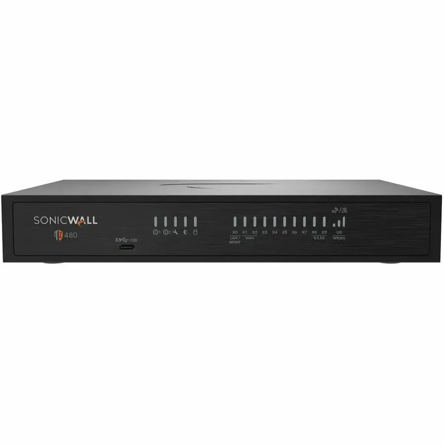 SonicWall TZ480 Network Security Firewall Appliance with Secure SD-WAN and PoE Support