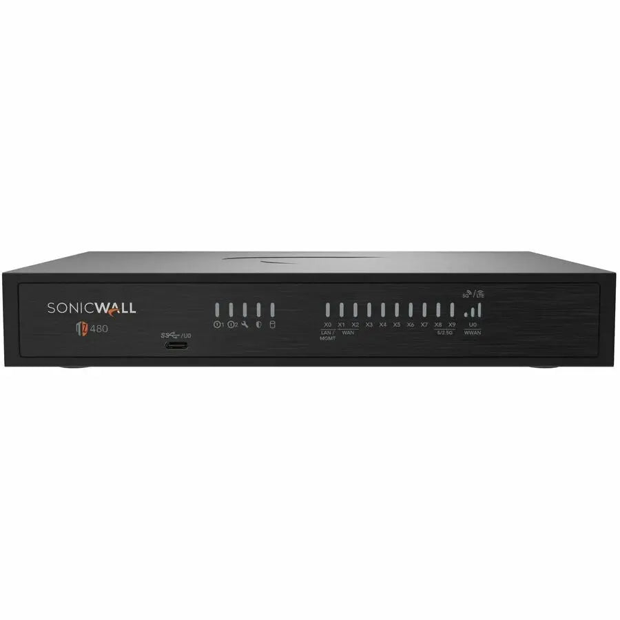 SonicWall TZ480 Network Security Firewall Appliance with SD-WAN and Zero-Touch Deployment
