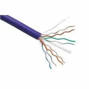 Axiom CAT6A 23AWG 4-Pair Solid Conductor Network Cable - 1000FT Purple