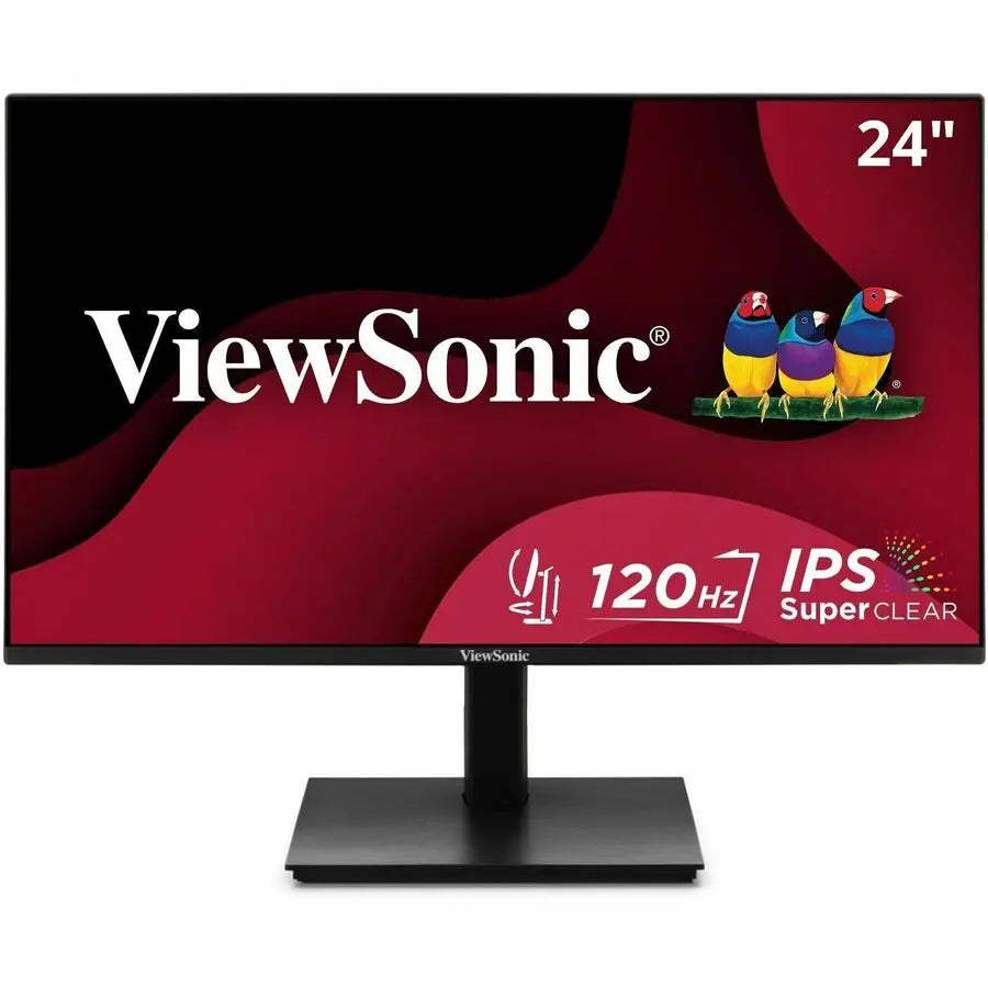 Viewsonic VA2448-MHJ 24 Inch IPS 1080p Monitor with 120Hz, Advanced Ergonomics, Eye Care, HDMI, and VGA Inputs for Home and Office