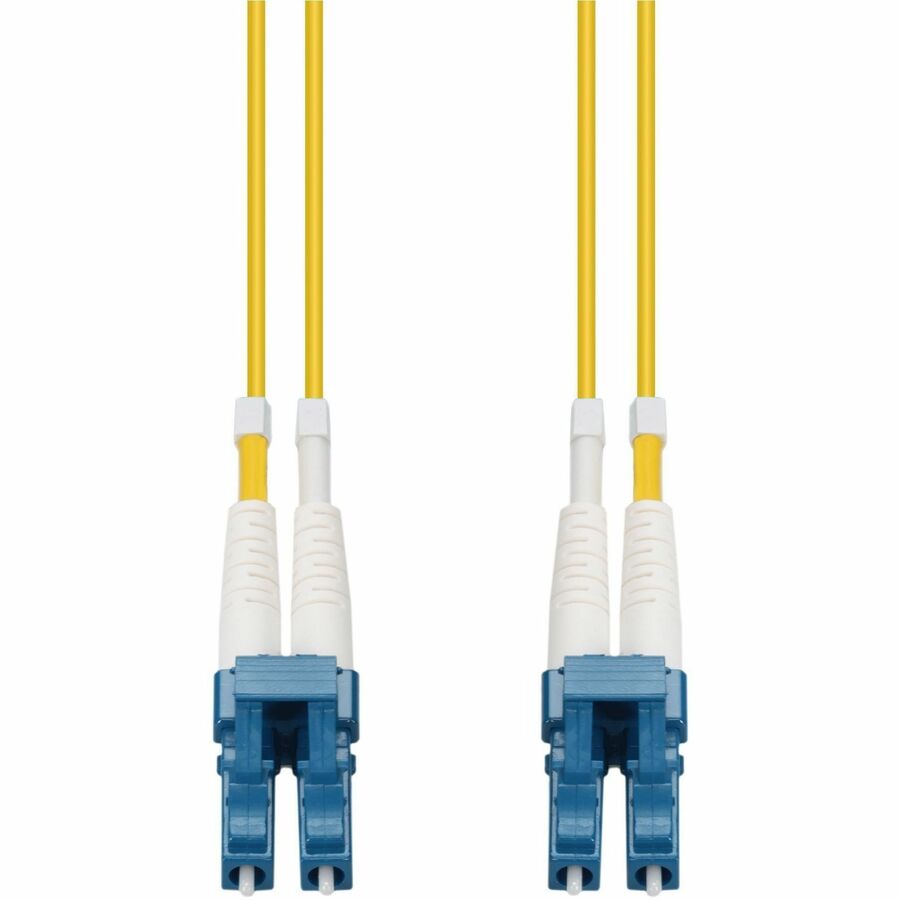 AddOn 0.5m LC to LC Yellow OS2 Duplex OFNR Riser-Rated Single-Mode Fiber Patch Cable