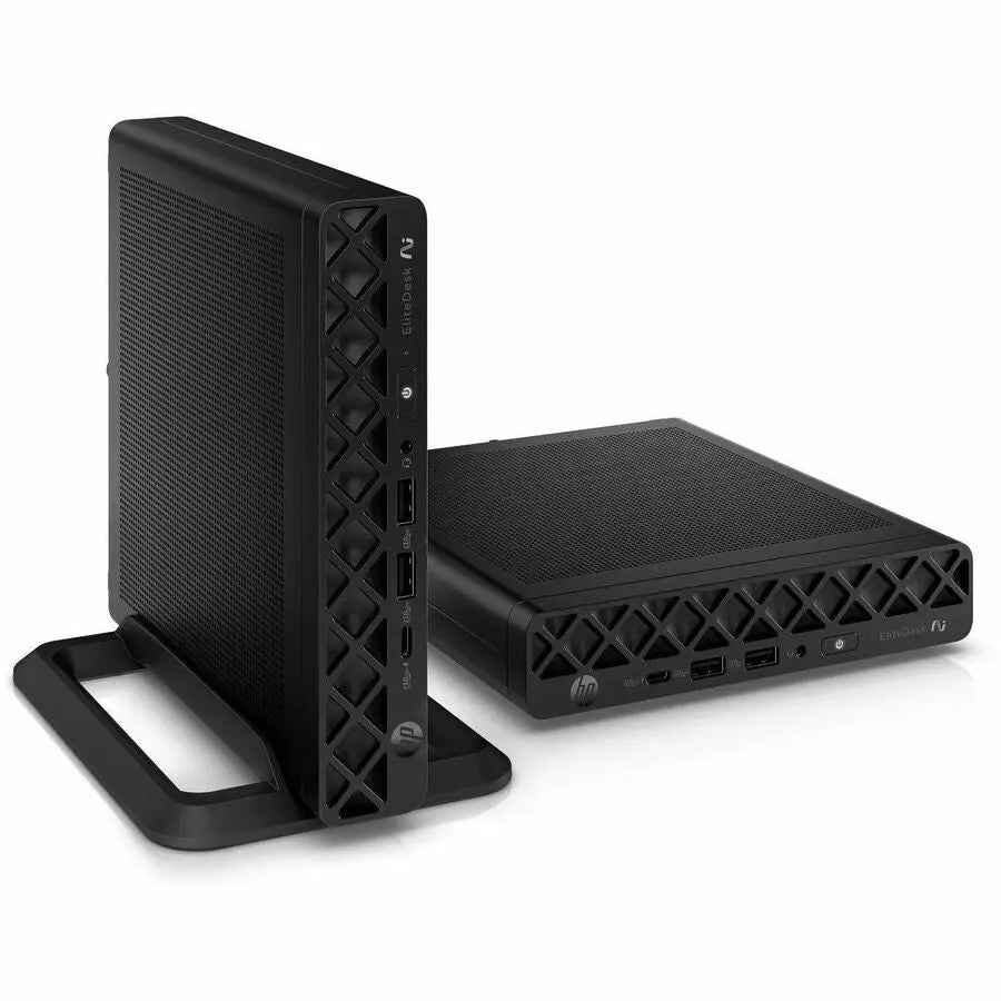 HP EliteDesk 8 G1a Desktop Computer - AMD Ryzen AI 7 350 - 16 GB - 512 GB SSD - Mini PC - Jack Black by HP Inc.