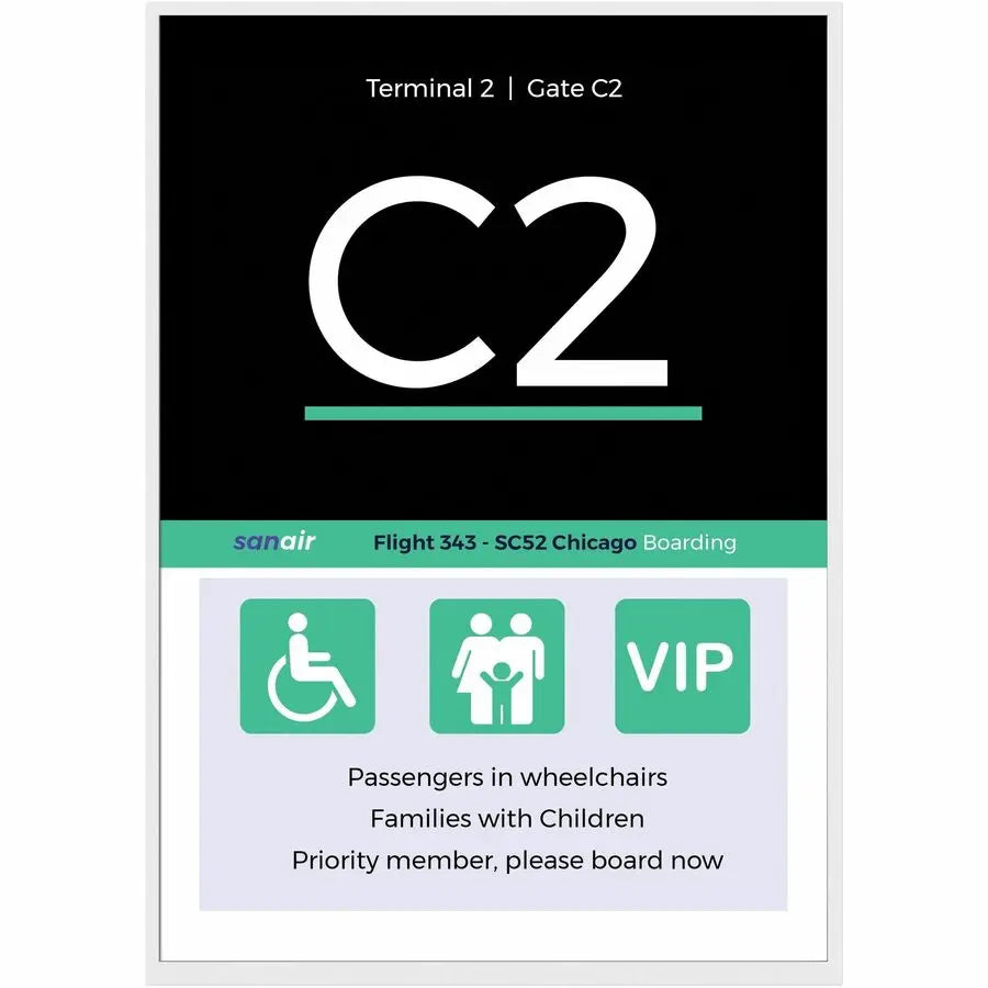 Sharp Electronics EP-CA22 28.6-inch ePaper Digital Signage Display