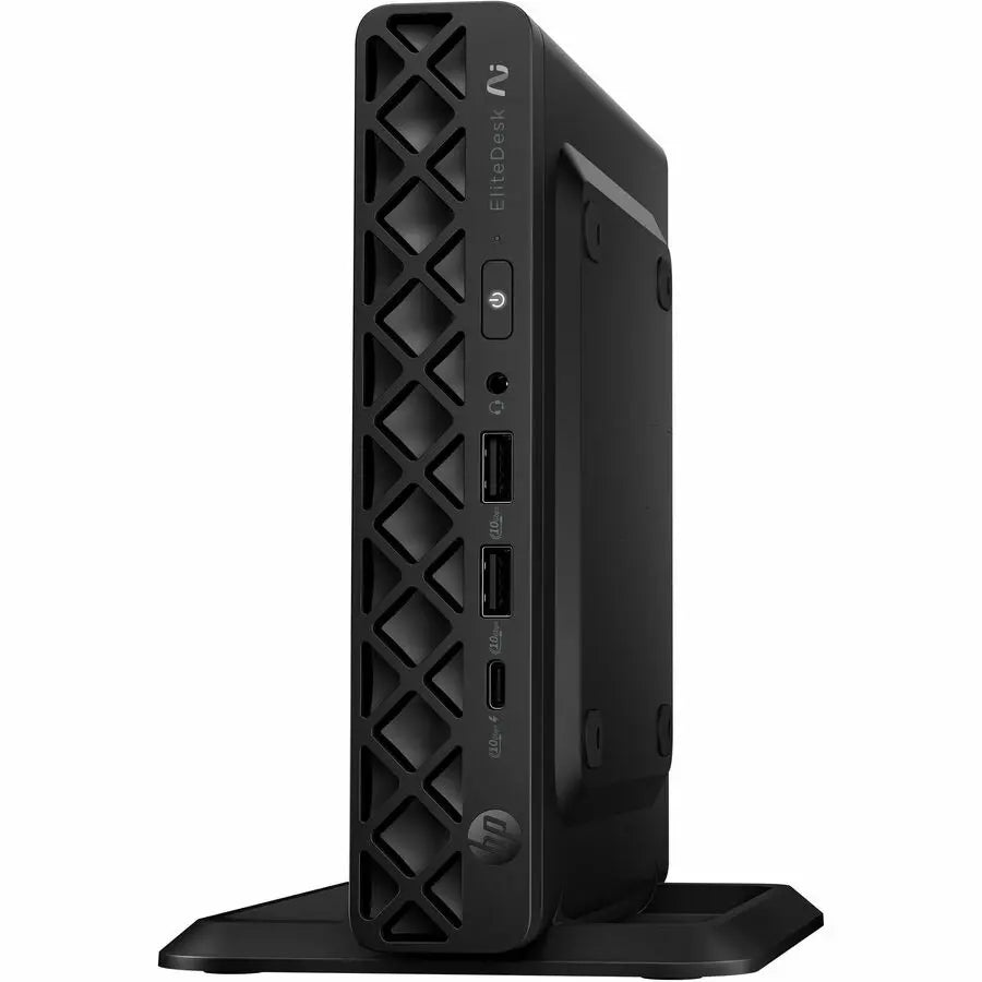 HP EliteDesk 8 G1a Desktop Computer - AMD Ryzen AI 5 PRO 340 - 16 GB - 512 GB SSD - Mini PC - Jack Black