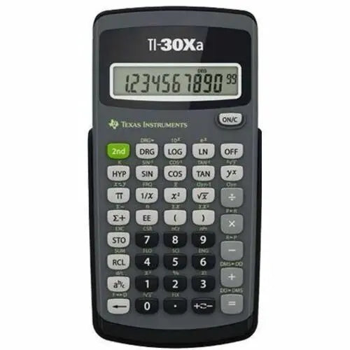 Texas Instruments TI-30Xa Scientific Calculator – Basic Scientific and Trigonometric Functions with Fraction and Conversion Features