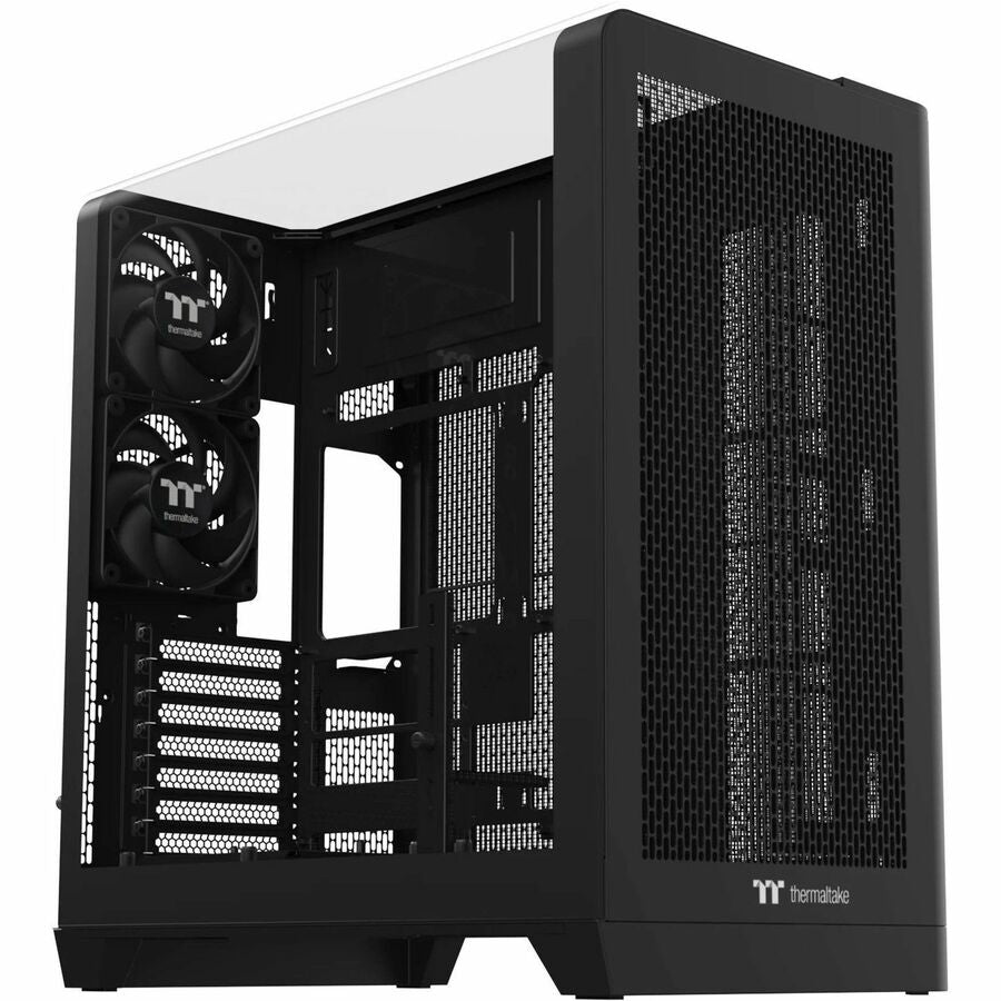 Thermaltake View 390 Air Mid Tower Chassis with Tempered Glass Side Panel and Customizable LCD Display