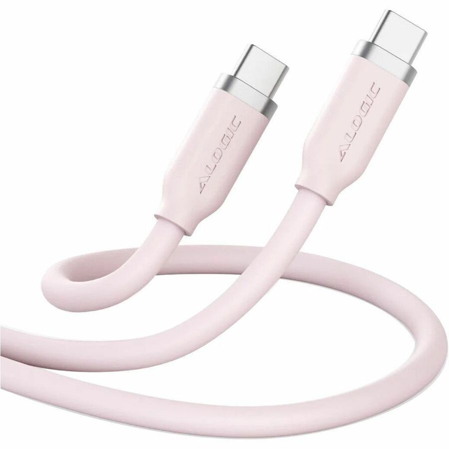 ALOGIC Elements USB-C Silicone Charging and Data Cable, 240W, Pink, ELSI5U2CCPK1
