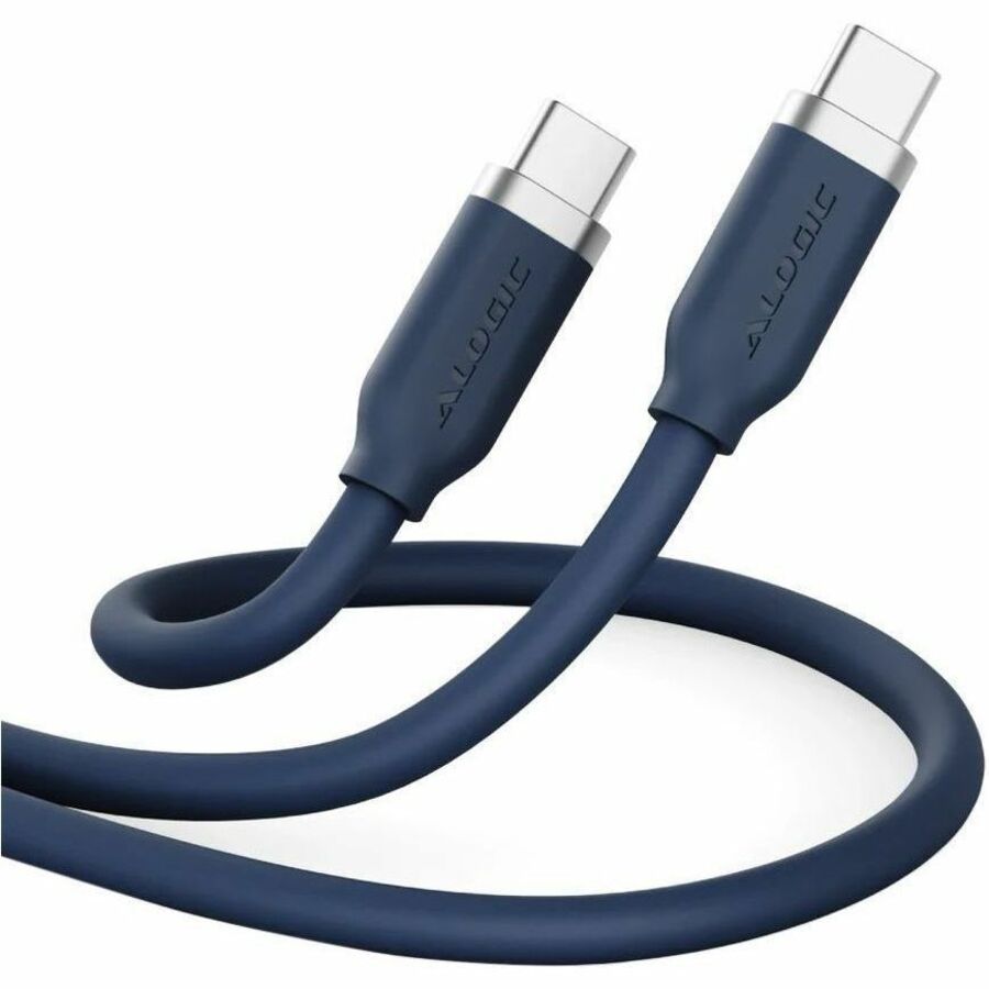 ALOGIC Elements USB-C Silicone Flexible Charging Cable, 240W, Midnight Blue, ELSI5U2CCTB1