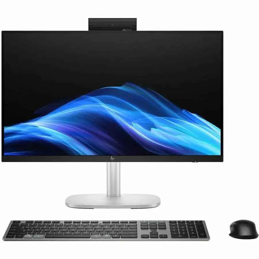 HP EliteStudio 8 AiO G1i All-in-One Computer - Intel Core Ultra 7 265 - vPro Technology - 32 GB - 1 TB SSD - 23.8" Full HD Touchscreen - Desktop - Pike Silver by HP Inc.