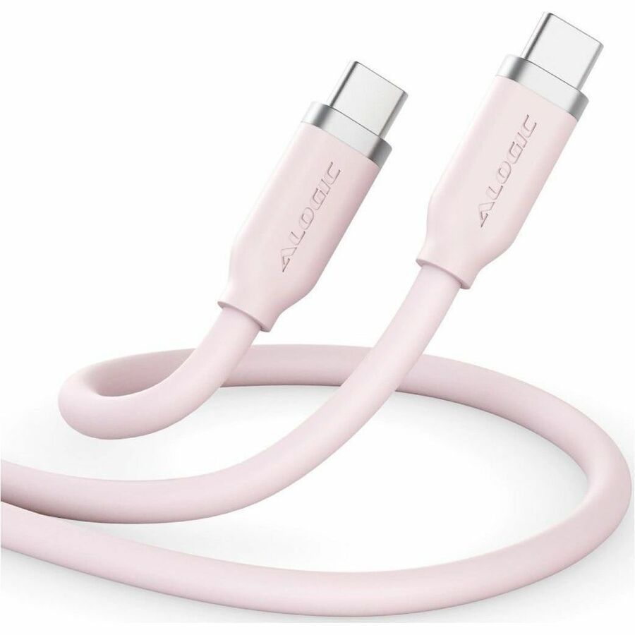 ALOGIC Elements USB-C Silicone Flexible Charging Cable, 240W, Pink, ELSI5U2CCPK2