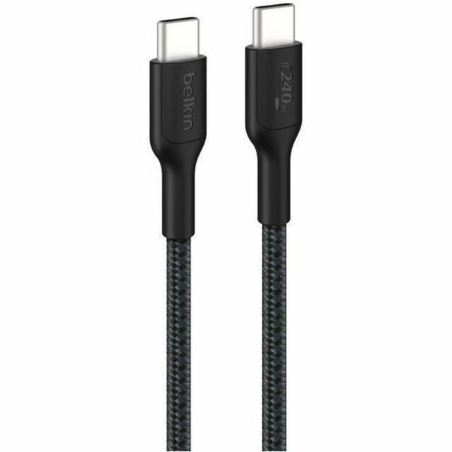 Belkin BoostCharge Pro USB-C to USB-C Braided Cable 240W – Fast Charging & Data Transfer