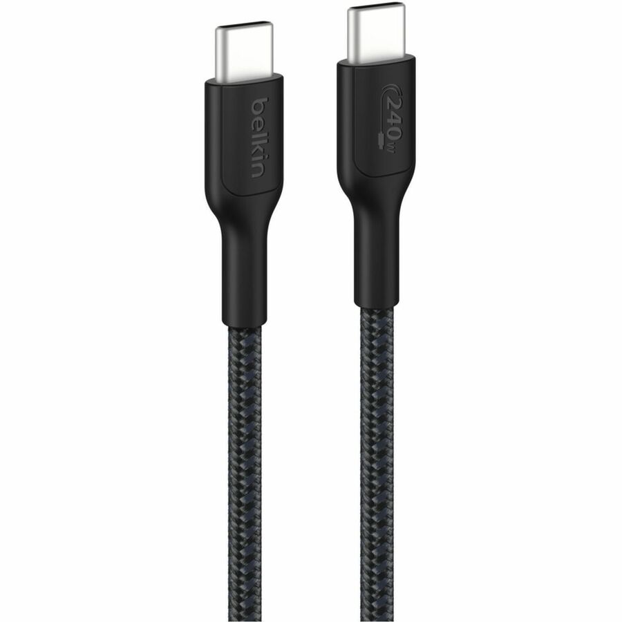 Belkin BoostCharge Pro USB-C to USB-C Braided Cable 240W for Fast Charging & Data Transfer