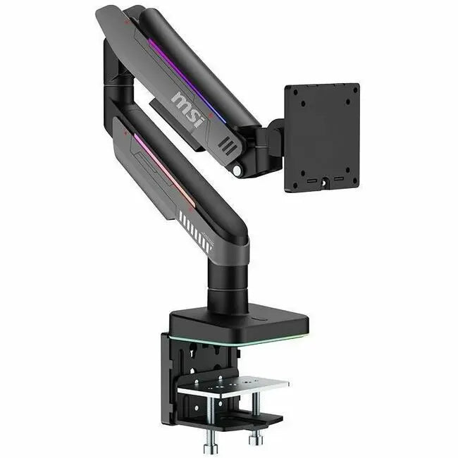 MSI MPGMT201RV2 Desk Mounting Arm for Monitors up to 49 Inches with RGB LED Lighting