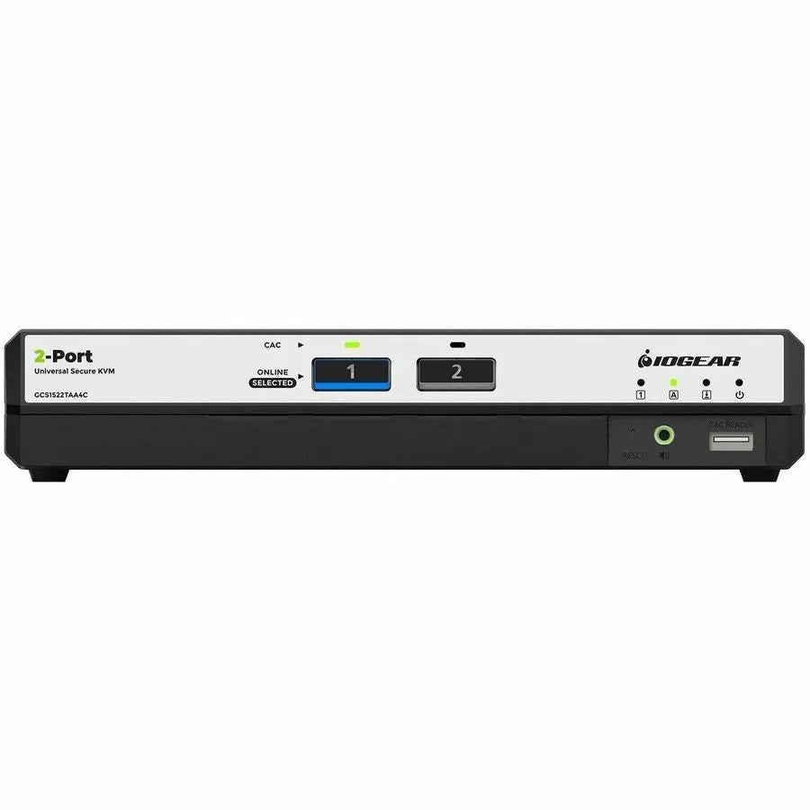 IOGEAR GCS1522TAA4C 2-Port Dual View DisplayPort/HDMI Secure KVM Switch with CAC Support and 4K UHD Resolution