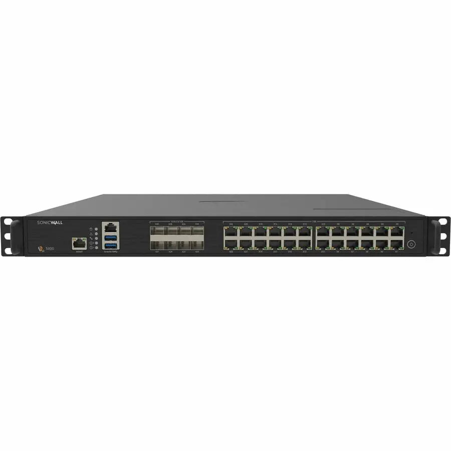 SonicWall NSa 5800 Network Security Firewall Appliance - 1U Rackmount with Multi-Gigabit Threat Inspection