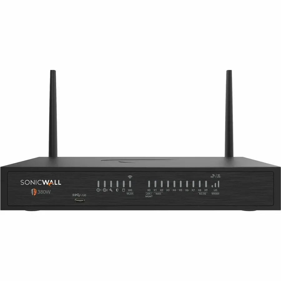 SonicWall TZ380W Network Security Firewall Appliance with Secure SD-WAN and PoE Support