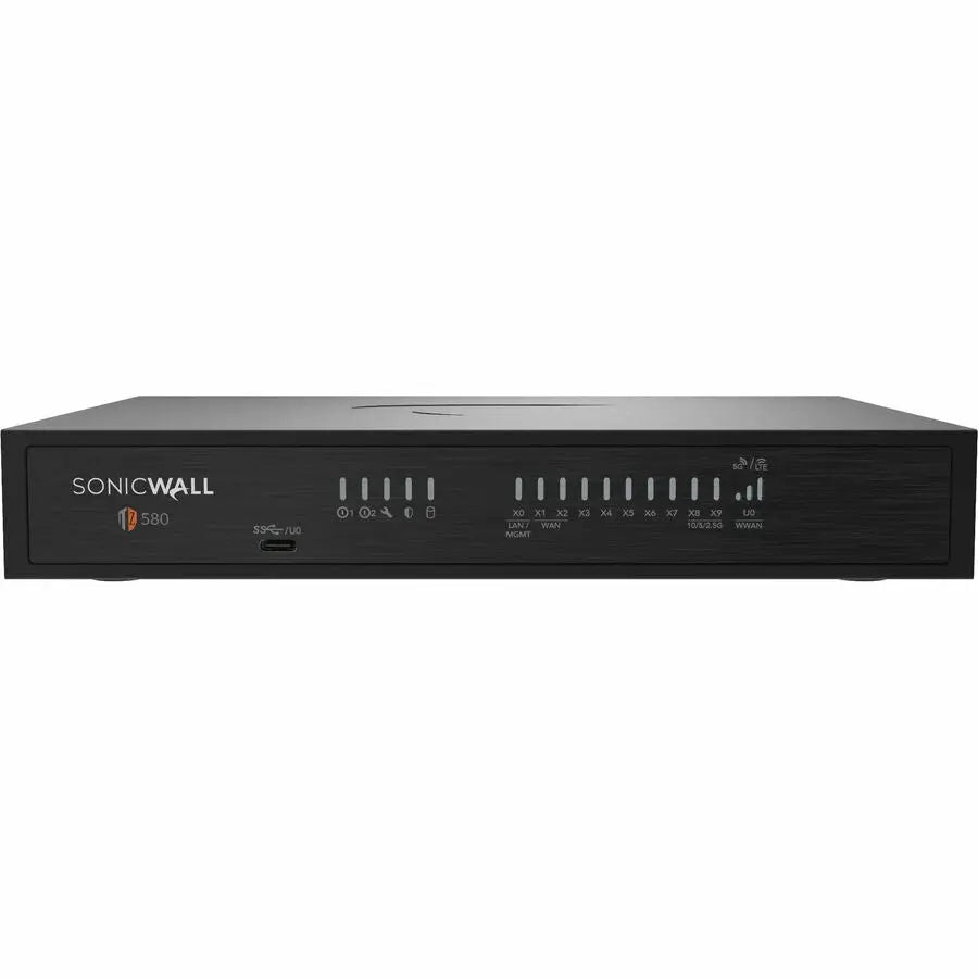 SonicWall TZ580 Network Security/Firewall Appliance with 8 Ports and Intrusion Prevention