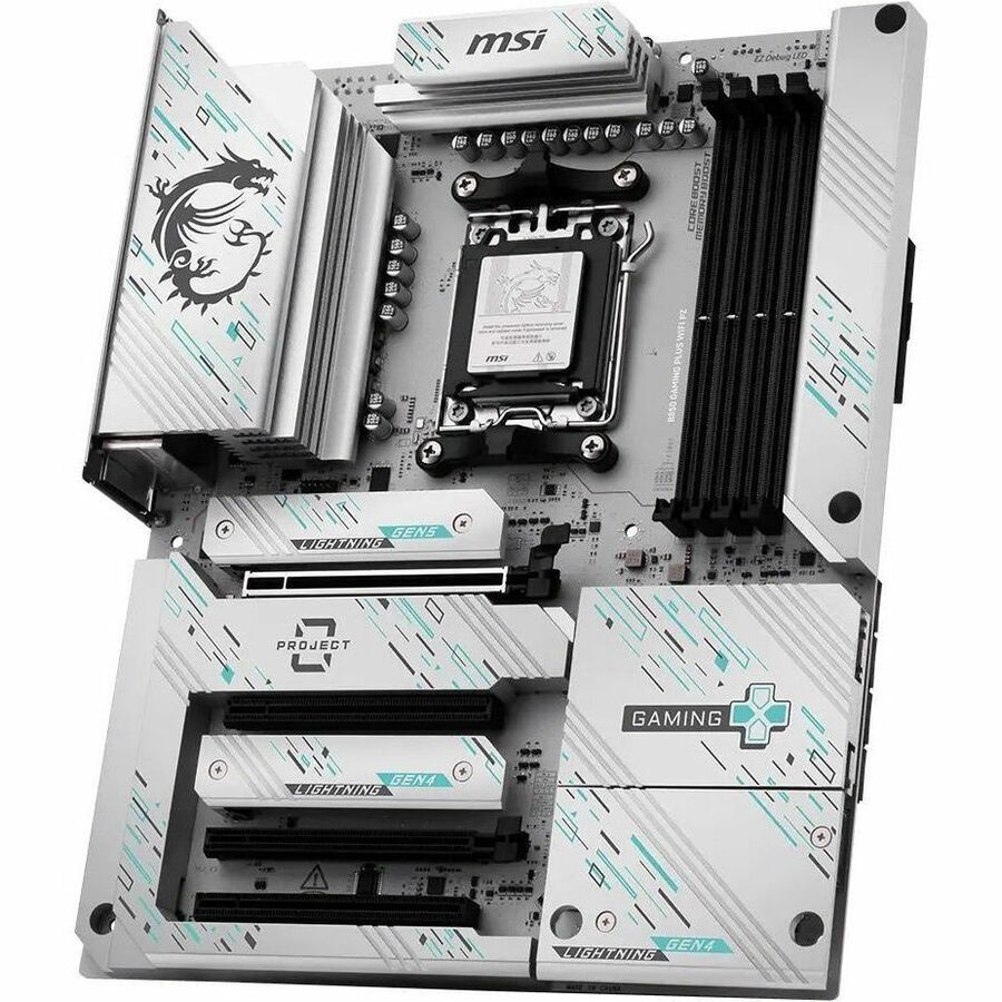 MSI B850 GAMING PLUS WIFI PZ ATX Gaming Motherboard, AMD AM5, DDR5, Wi-Fi 7, 5G LAN, PCIe 5.0, Part Number B850PZWIFI