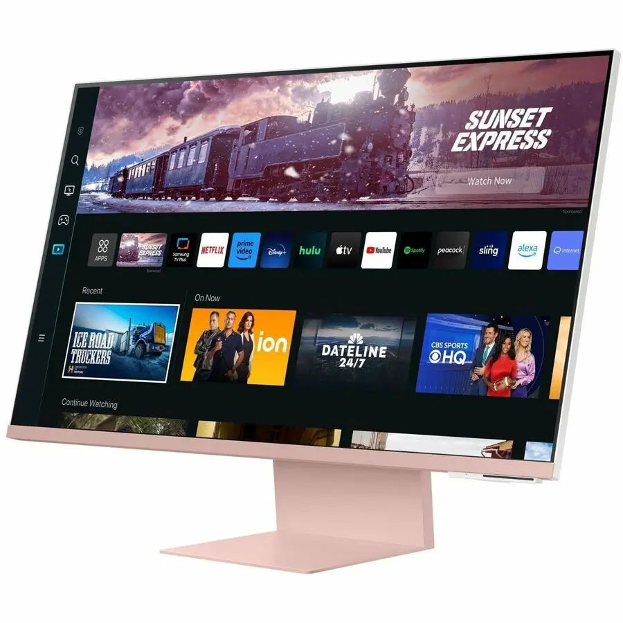 Samsung S32CM80PUN 32" Class 4K UHD Smart LCD Monitor - 16:9 - Sunset Pink, Warm White