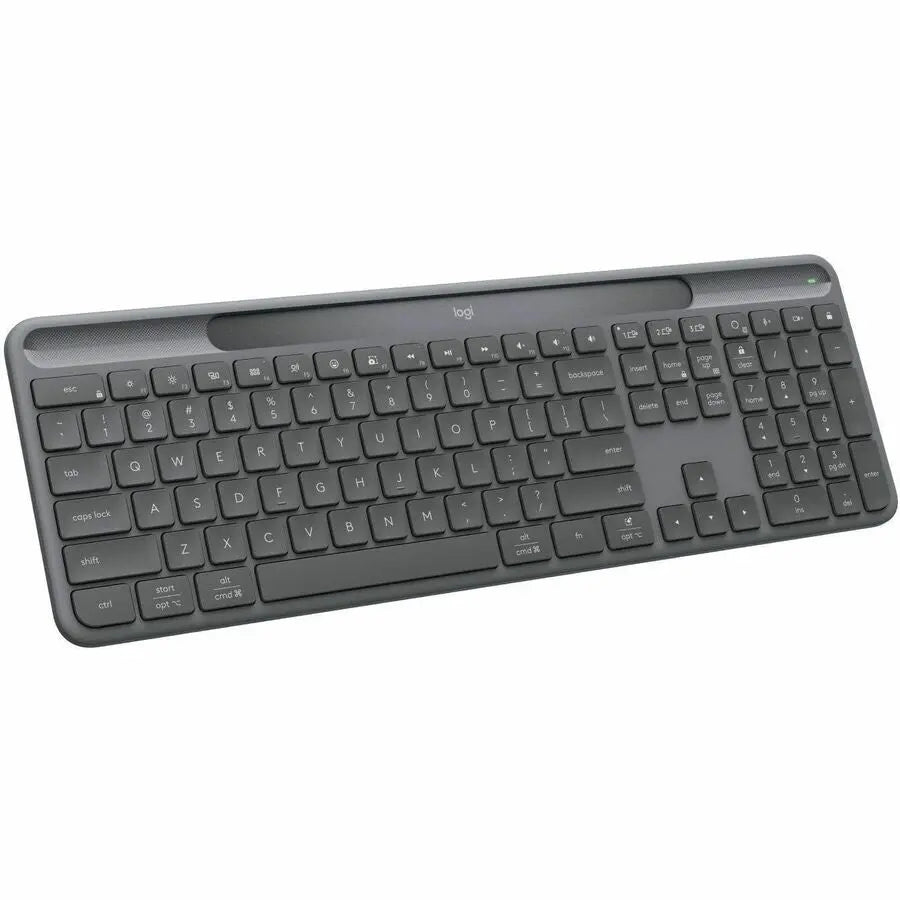 Logitech Signature Slim Solar+ K980 for Business, Wireless Keyboard, Quiet Typing, Secure Receiver, Bluetooth, Windows, Mac - Graphite