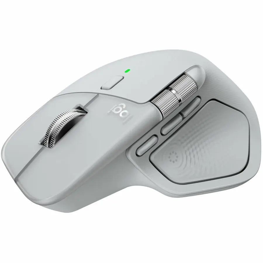 Logitech MX Master 4, Ergonomic Wireless Mouse with Advanced Performance Haptic Feedback, Ultra-Fast Scrolling, USB-C Charging, Bluetooth, Windows, MacOS - pale gray