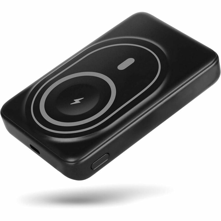 Aluratek AQ2PBW10KF 10,000mAh Qi2 Wireless Power Bank with Built-In Lightning and USB-C Cables