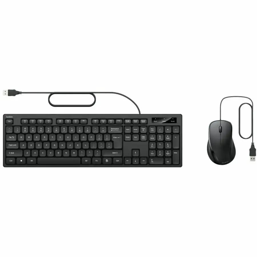 Belkin Connect Wired Keyboard and Mouse Combo - Full-Size, USB-A, Windows Compatible by Belkin International, Inc