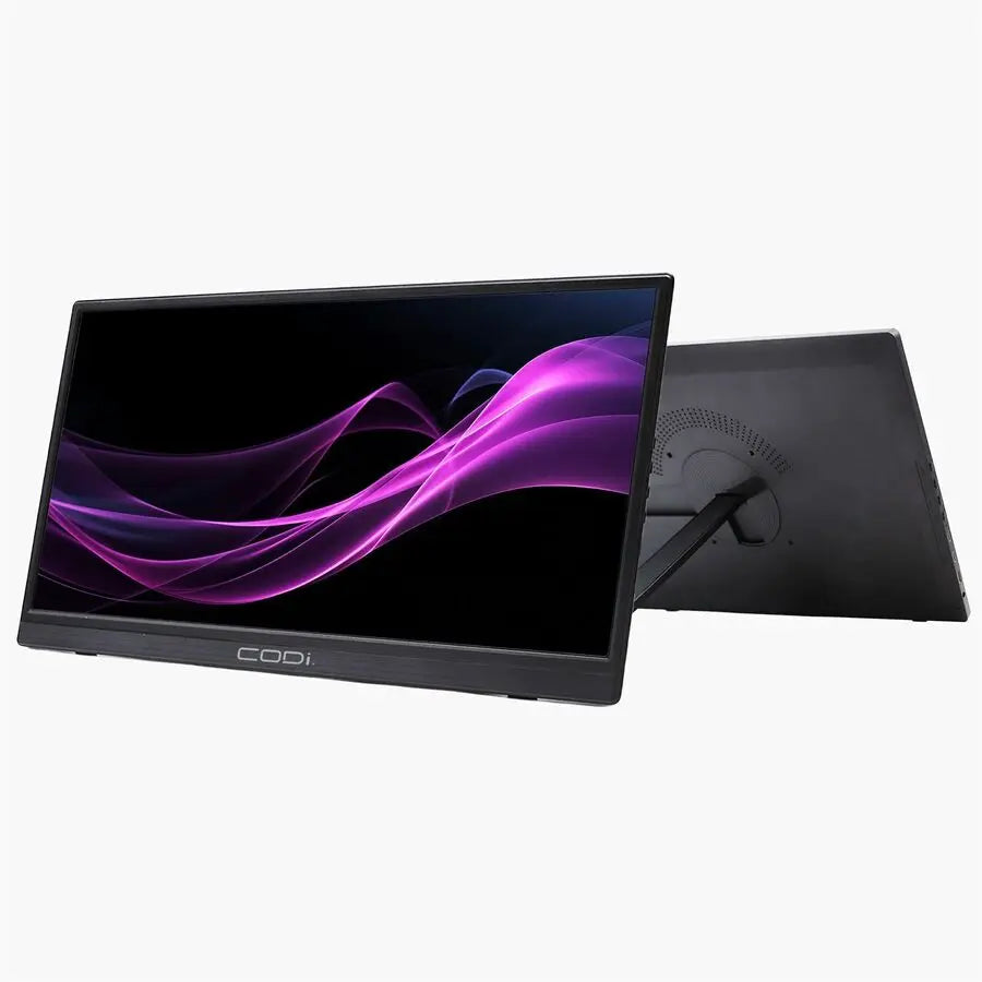 CODi 15.6" Portable Monitor with Kickstand - Full HD USB-C Display for Mobile Workspaces