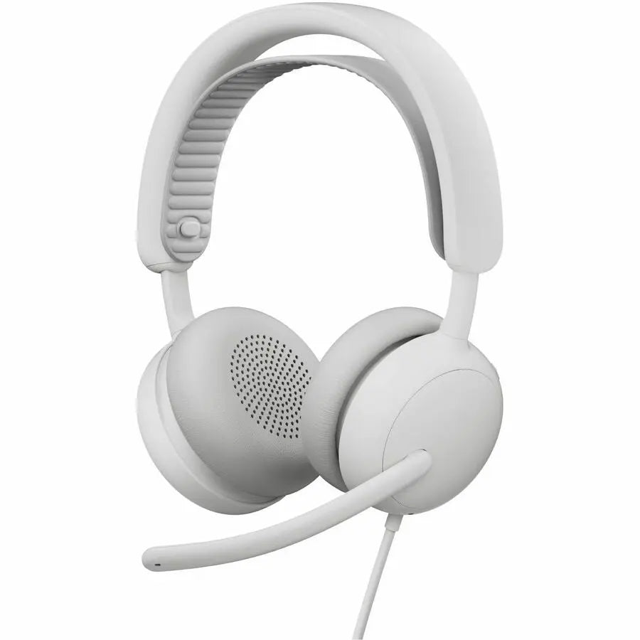 Logitech Zone Wired 2 for Business - Noise-Canceling Headset with Adaptive Hybrid ANC, Microsoft Teams Certified, USB-C with USB-A adapter, Off-white