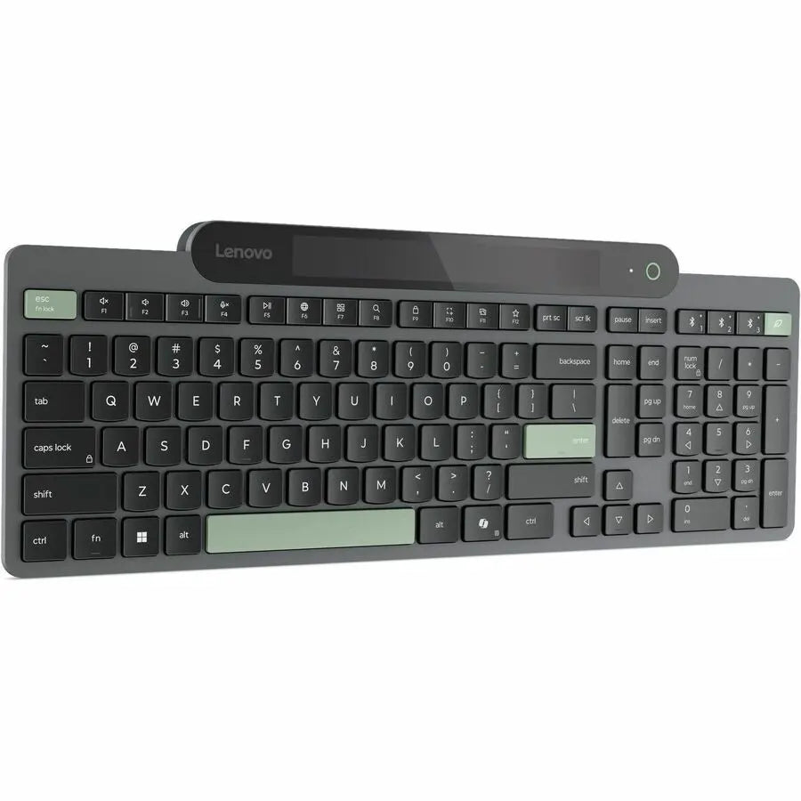 Lenovo Self-Charging Bluetooth Keyboard US English – Eco-Friendly, Wireless, Battery-Free Design