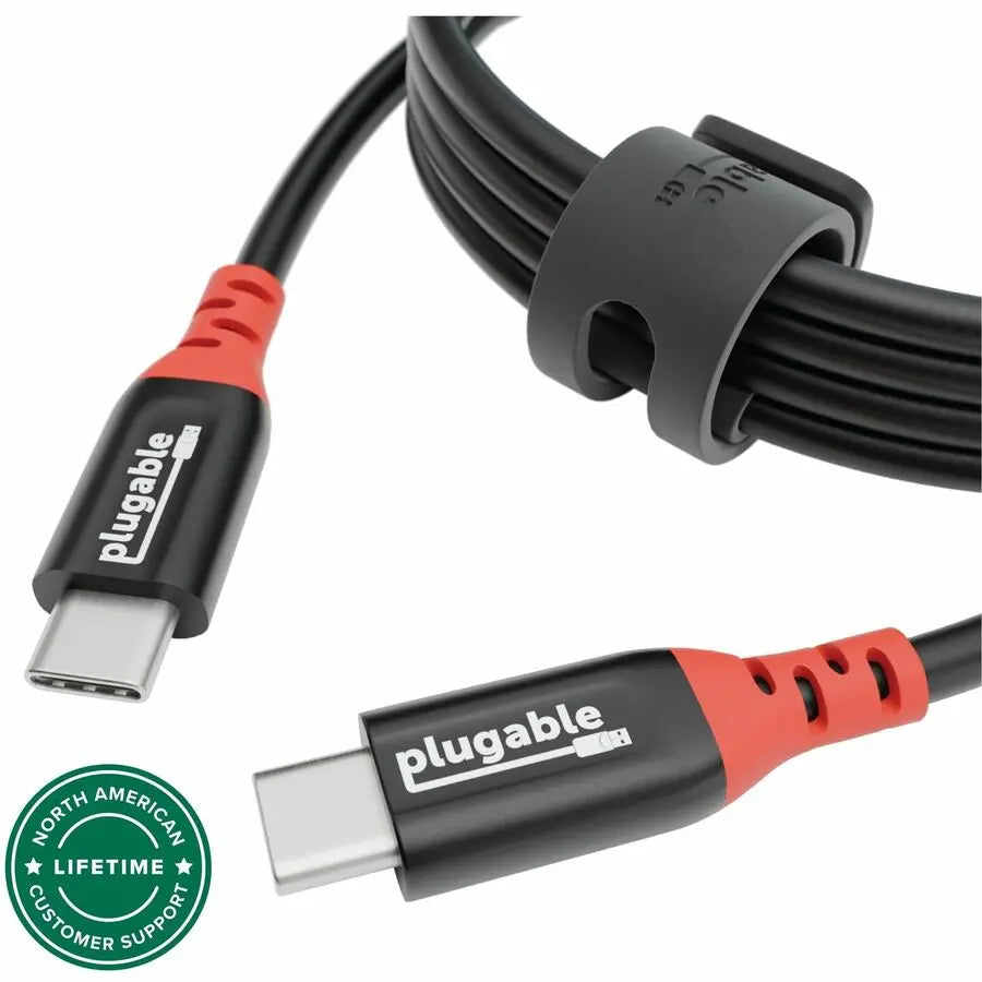 Plugable USB C to USB C Cable, Data Blocker Charge Only, 6.6ft, 240W Fast Charging
