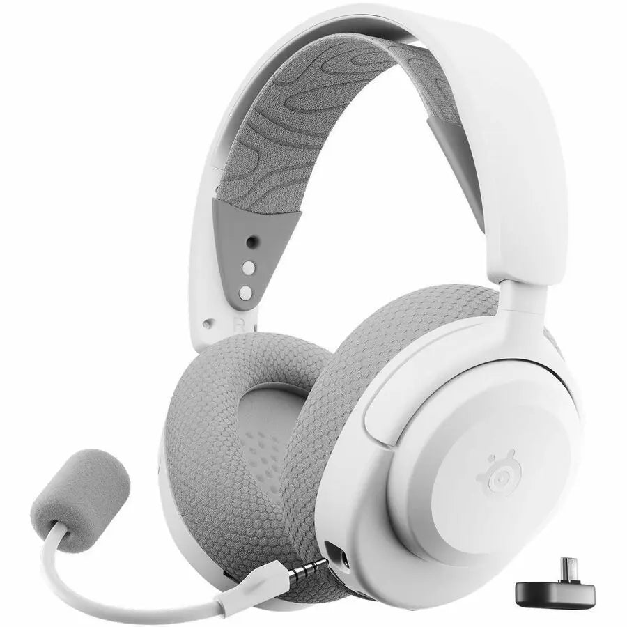 SteelSeries Arctis Nova 3X Wireless Gaming Headset in White with Custom Sound Presets and Fast Charging